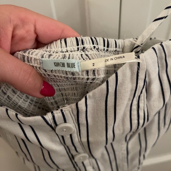 urbanoutfitters white/blue stripe dress NEW W TAGS - Picture 4 of 6